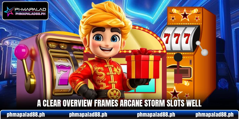 A clear overview frames Arcane Storm Slots well A clear overview frames Arcane Storm Slots well