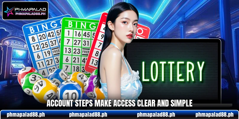 Account steps make access clear and simple Account steps make access clear and simple