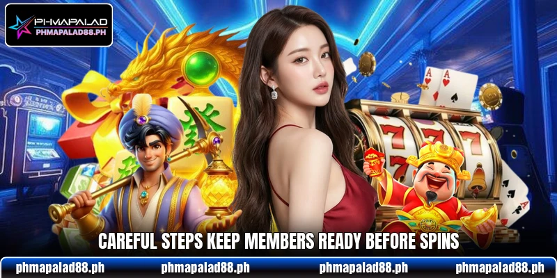 Careful steps keep members ready before spins Careful steps keep members ready before spins
