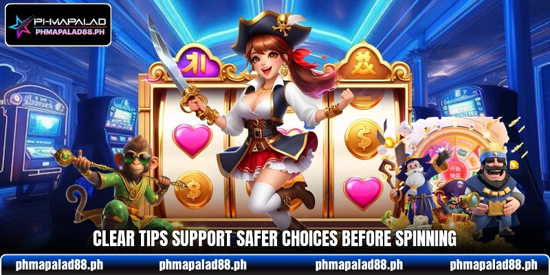 Clear tips support safer choices before spinning Clear tips support safer choices before spinning