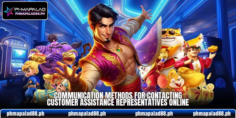 Communication methods for contacting customer assistance representatives online Communication methods for contacting customer assistance representatives online