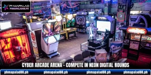 Cyber Arcade Arena - Compete In Neon Digital Rounds
