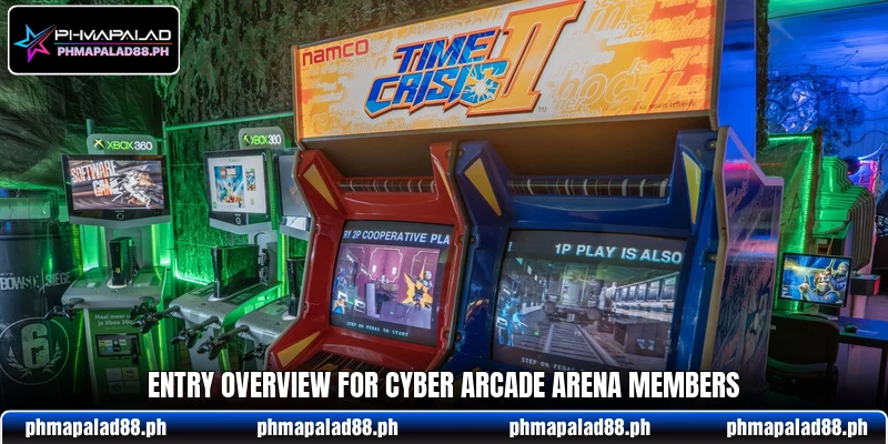 Entry overview for Cyber Arcade Arena members Entry overview for Cyber Arcade Arena members