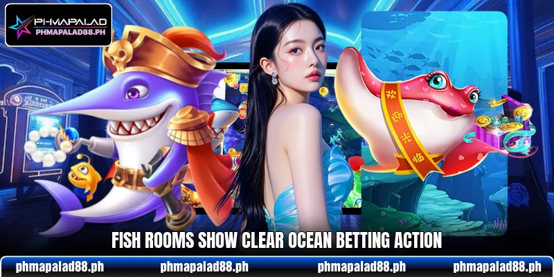 Fish rooms show clear ocean betting action Fish rooms show clear ocean betting action