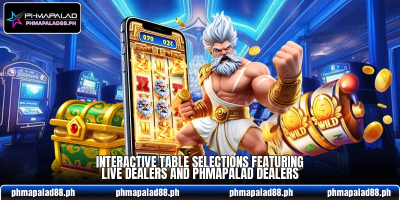 Interactive table selections featuring live dealers and PHMapalad dealers Interactive table selections featuring live dealers and PHMapalad dealers