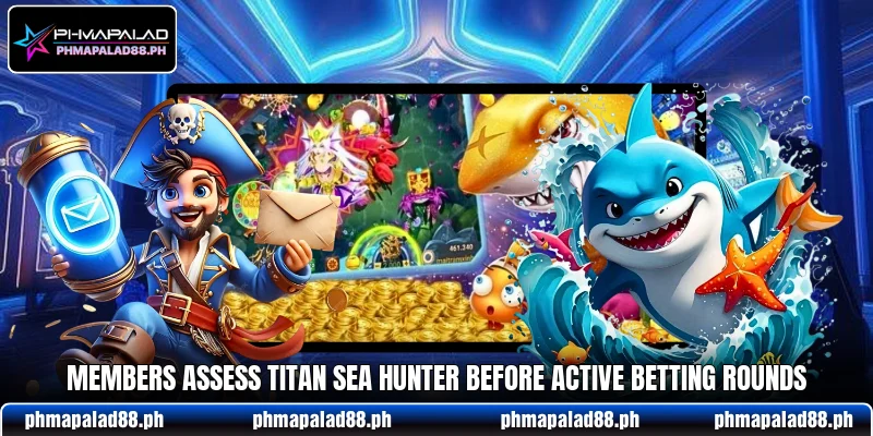 Members assess Titan Sea Hunter before active betting rounds