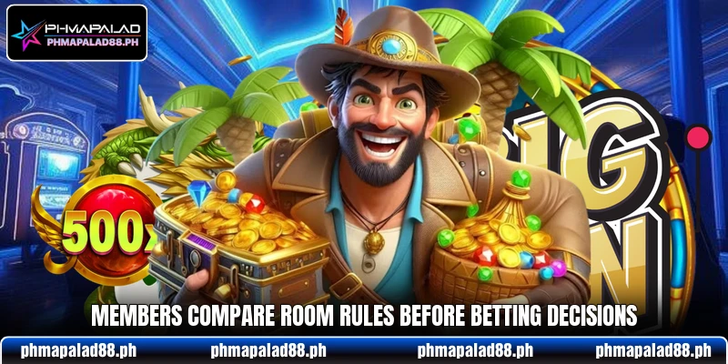 Members compare room rules before betting decisions Members compare room rules before betting decisions