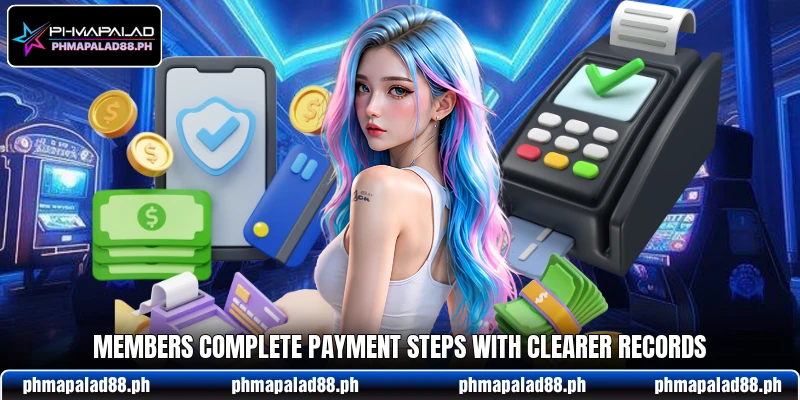 Members complete payment steps with clearer records