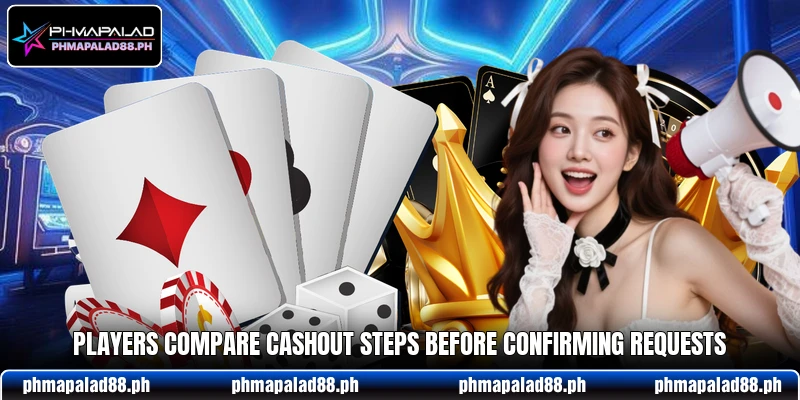 Players compare cashout steps before confirming requests