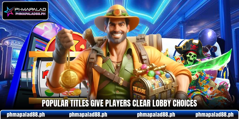 Popular titles give players clear lobby choices Popular titles give players clear lobby choices