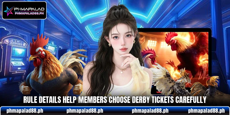 Rule details help members choose derby tickets carefully Rule details help members choose derby tickets carefully