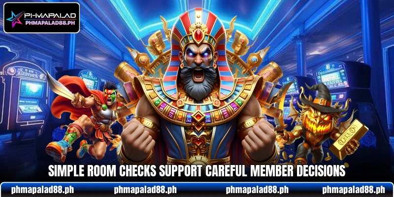 Simple room checks support careful member decisions Simple room checks support careful member decisions