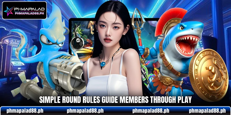 Simple round rules guide members through play Simple round rules guide members through play