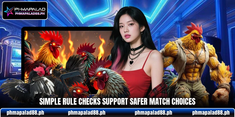 Simple rule checks support safer match choices