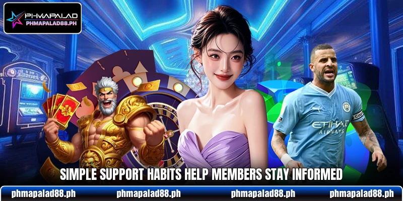 Simple support habits help members stay informed Simple support habits help members stay informed