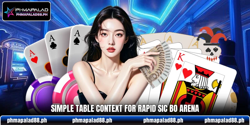 Simple table context for Rapid Sic Bo Arena Simple table context for Rapid Sic Bo Arena