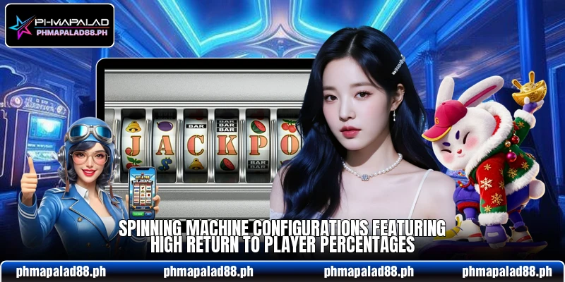 Spinning machine configurations featuring high return to player percentages Spinning machine configurations featuring high return to player percentages